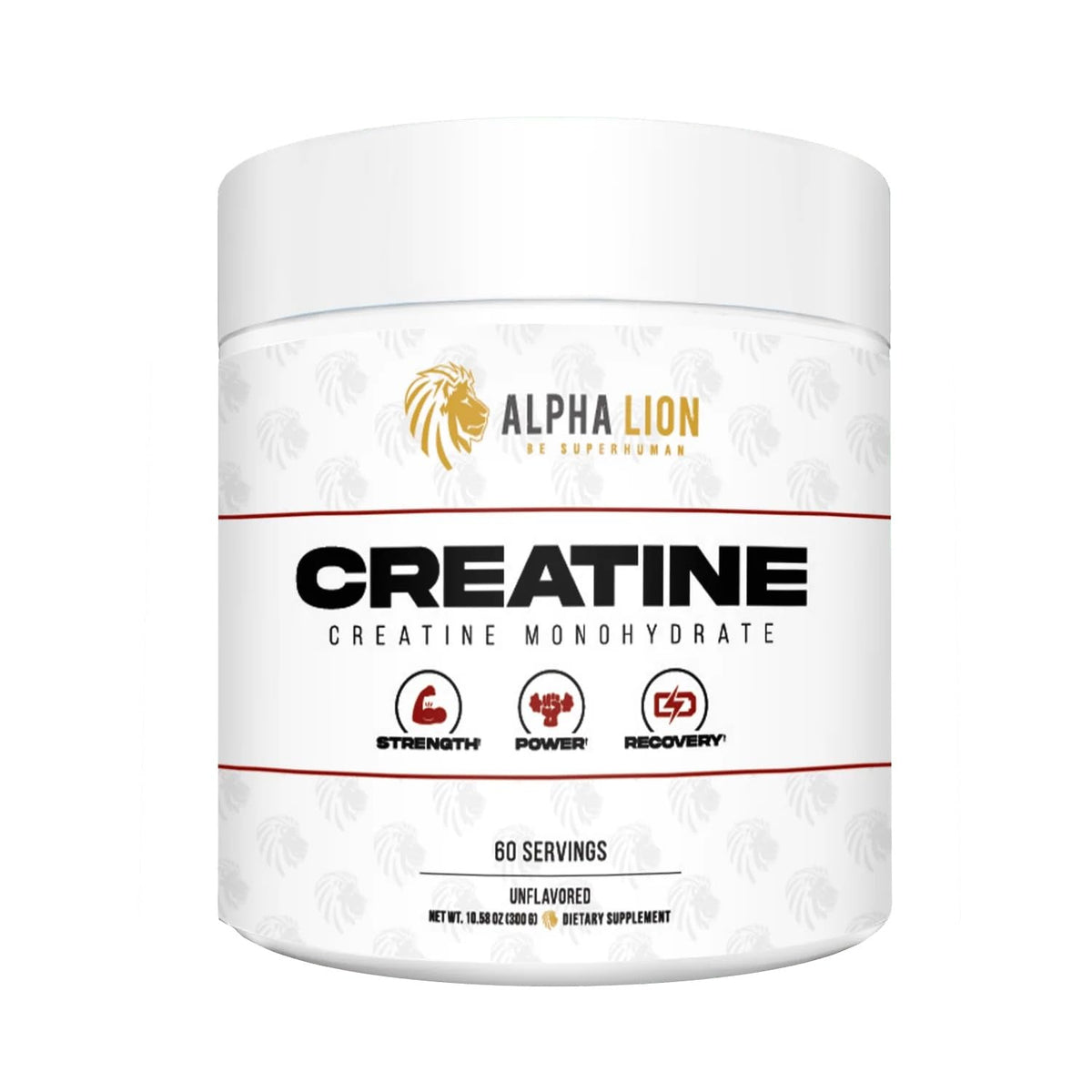 ALPHA LION Créatine Monohydrate 5000mg en poudre vue de face