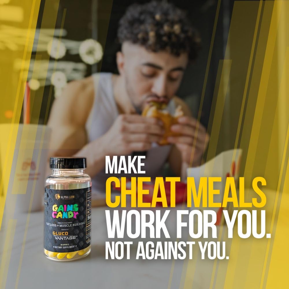 ALPHA LION Gains Candy Complément Alimentaire 60 Capsules avec des ingrédients