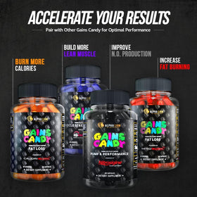 ALPHA LION Gains Candy Complément Alimentaire 60 Capsules dans un environnement de fitness