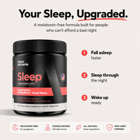 Alpha Nutrients Poudre de Sommeil 290g avec cuillère doseuse