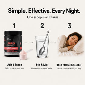 Alpha Nutrients Poudre de Sommeil 290g vue de côté