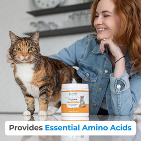 Alpha Paw L-Lysine 227g avec étiquette et informations nutritionnelles