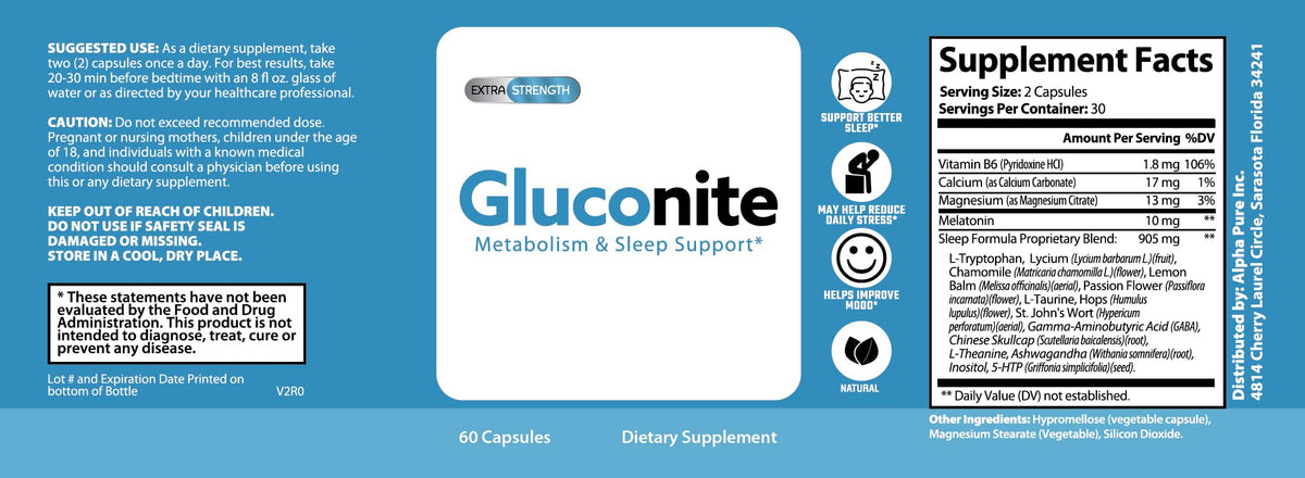 Alpha Pure Complément Alimentaire Sommeil 60 Capsules ouvertes montrant la taille des capsules