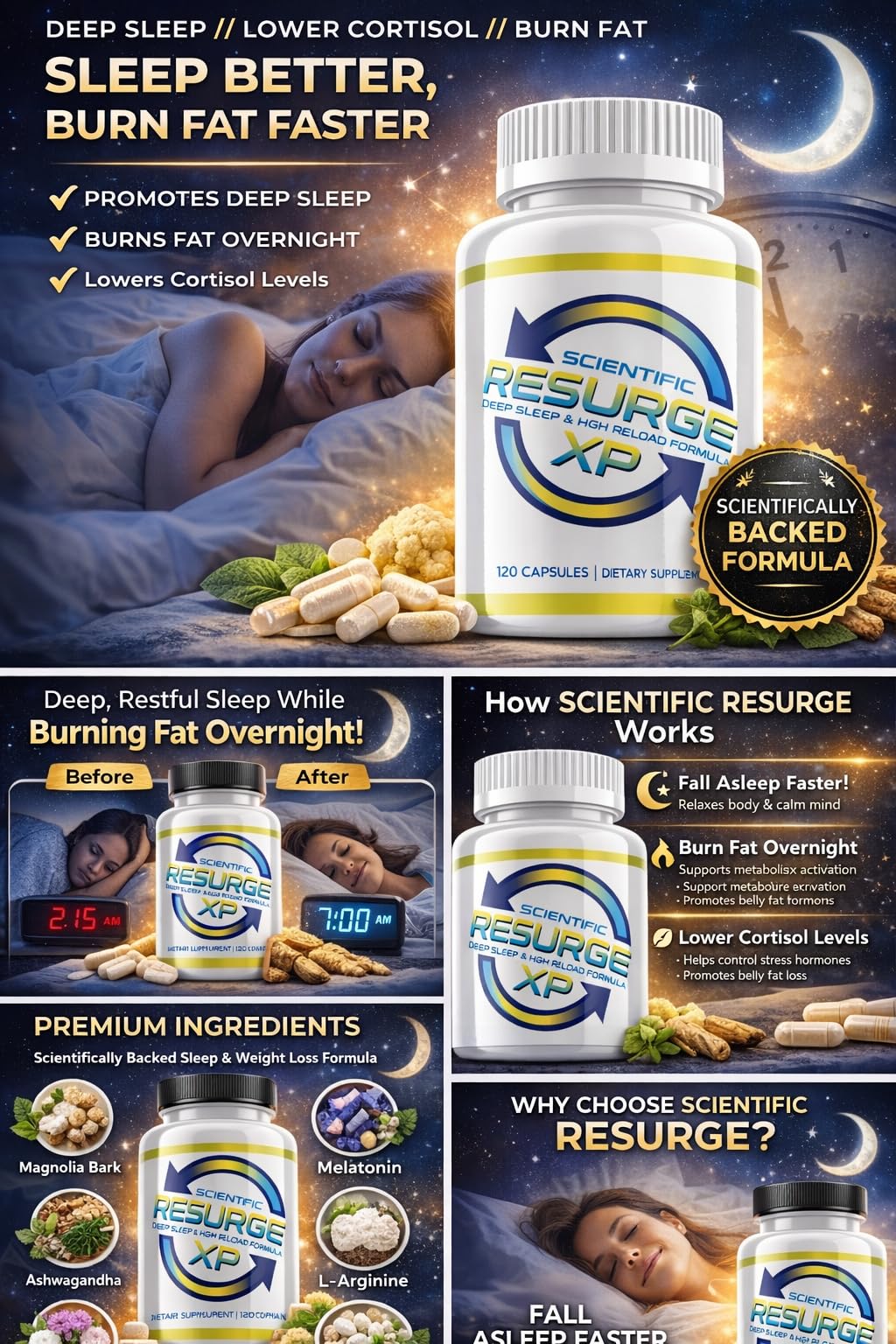 Alpha Pure complément sommeil étiquette et informations nutritionnelles