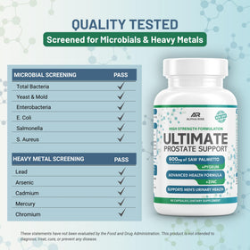 ALPHA RISE Saw Palmetto 600 mg à côté d'autres compléments