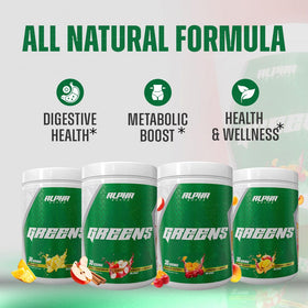 Alpha Supps Alpha Greens Poudre Superaliment 331g saveur Ananas