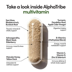 Alpha Tribe Multivitamine avec algues marines et autres ingrédients