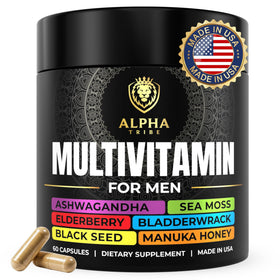 Alpha Tribe multivitamine homme 82g, boîte de face