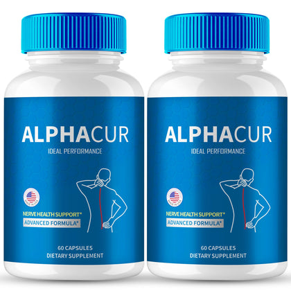 AlphaCur capsules avancées de IDEAL PERFORMANCE, bouteille vue de face