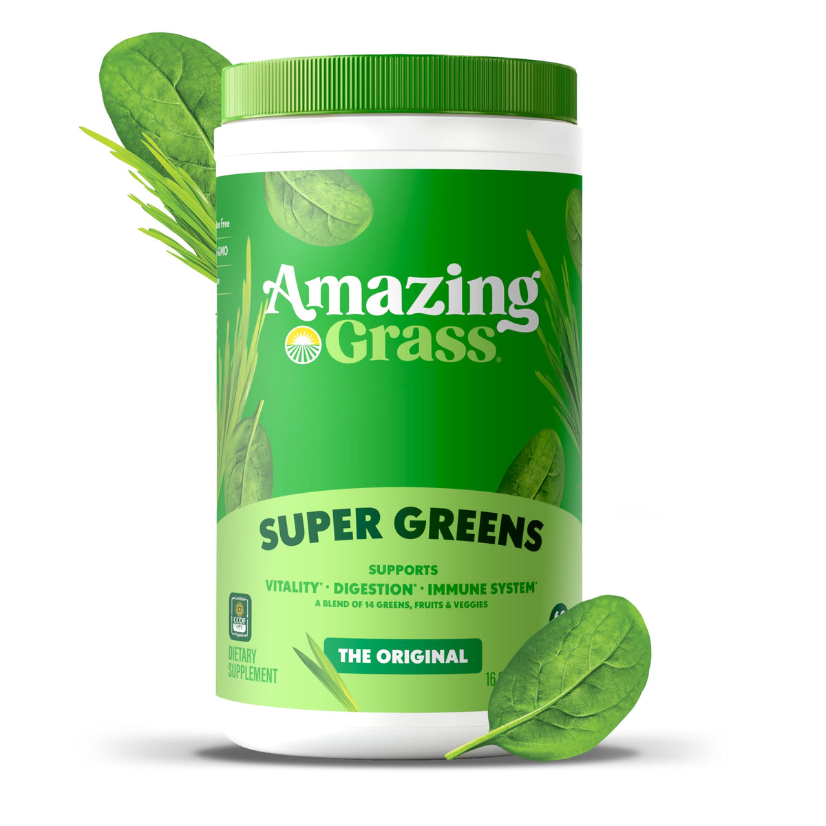 Amazing Grass Poudre Super Greens 572g avec fruits