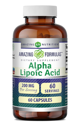 Amazing Nutrition Acide Alpha-Lipoïque 200 Mg Capsules avant