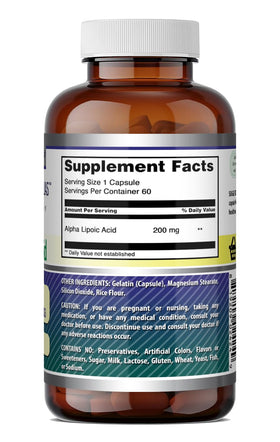 Amazing Nutrition Acide Alpha-Lipoïque 200 Mg Capsules ouvertes