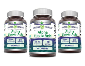 Amazing Nutrition Acide Alpha Lipoïque 600 mg 60 capsules vue avant