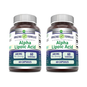 Amazing Nutrition Acide Alpha Lipoïque 600 Mg boîte avant vue