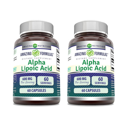 Amazing Nutrition Acide Alpha Lipoïque 600 Mg boîte avant vue