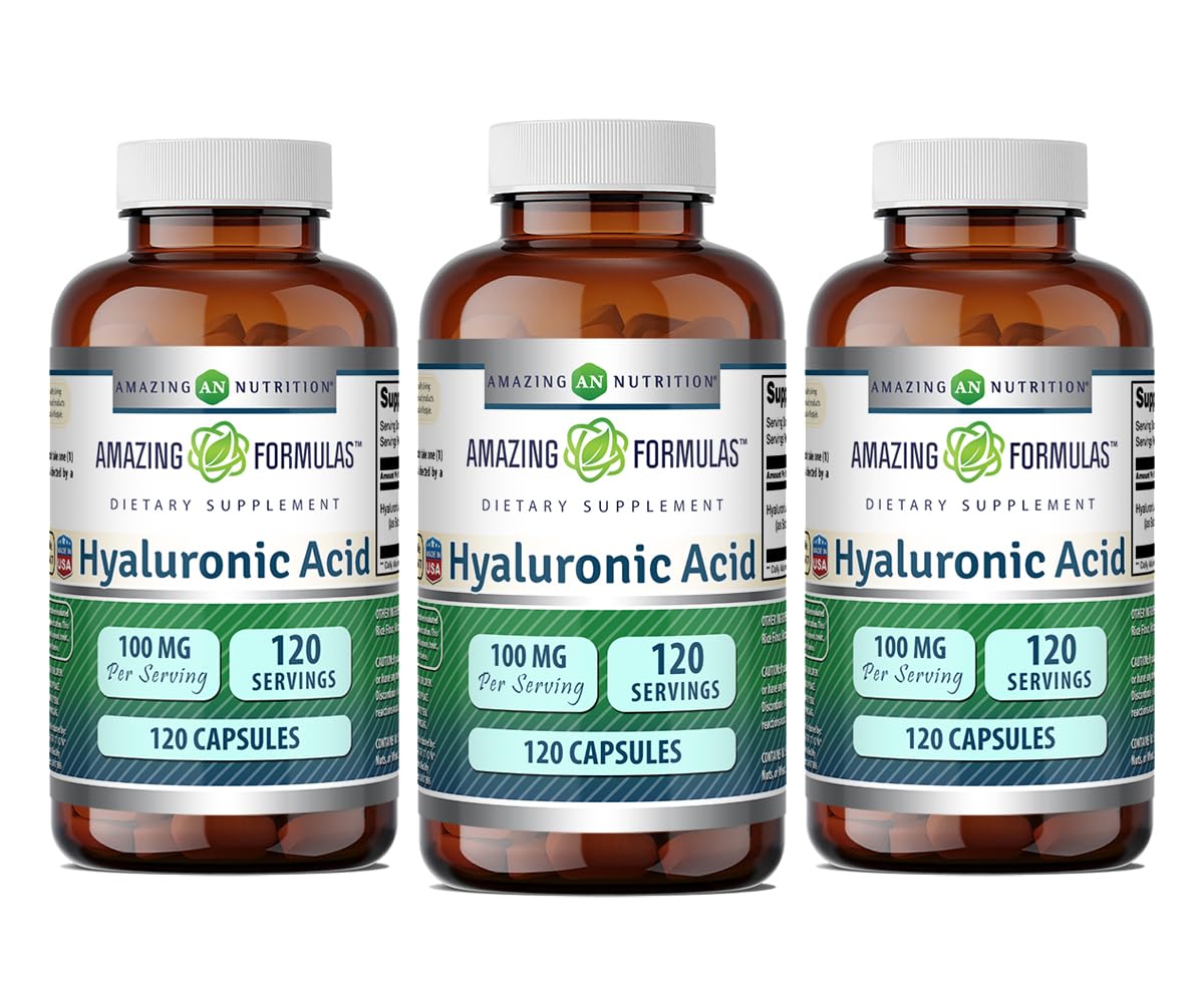 Amazing Nutrition Acide Hyaluronique 100 mg complément alimentaire capsules