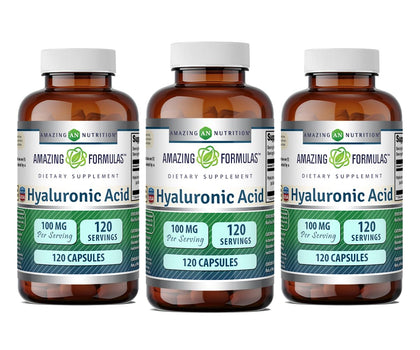 Amazing Nutrition Acide Hyaluronique 100 mg complément alimentaire capsules