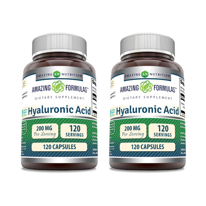 Amazing Nutrition Acide Hyaluronique 200 Mg Capsules boîte avant