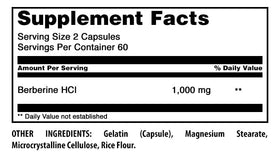 Amazing Nutrition Berberine 1000mg bottle side view