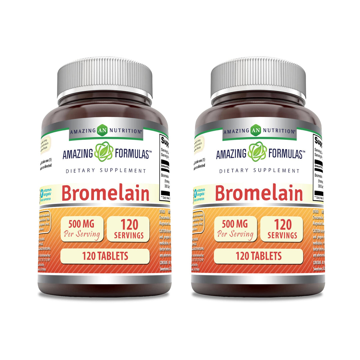 Amazing Nutrition Bromélaïne 500 Mg comprimés, vue de face