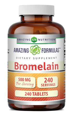 Amazing Nutrition Bromélaïne 500 mg comprimés, vue de face