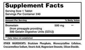 Amazing Nutrition Bromélaïne 500 mg, emballage avec informations