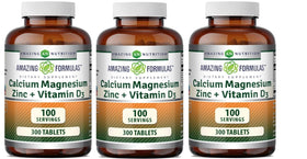 Amazing Nutrition Calcium Magnésium Zinc 300 comprimés vue avant