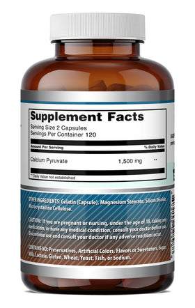 Amazing Nutrition Calcium Pyruvate capsules in hand