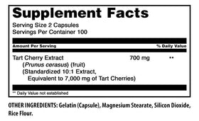 Amazing Nutrition Cerise Acide 700 mg capsules en gros plan