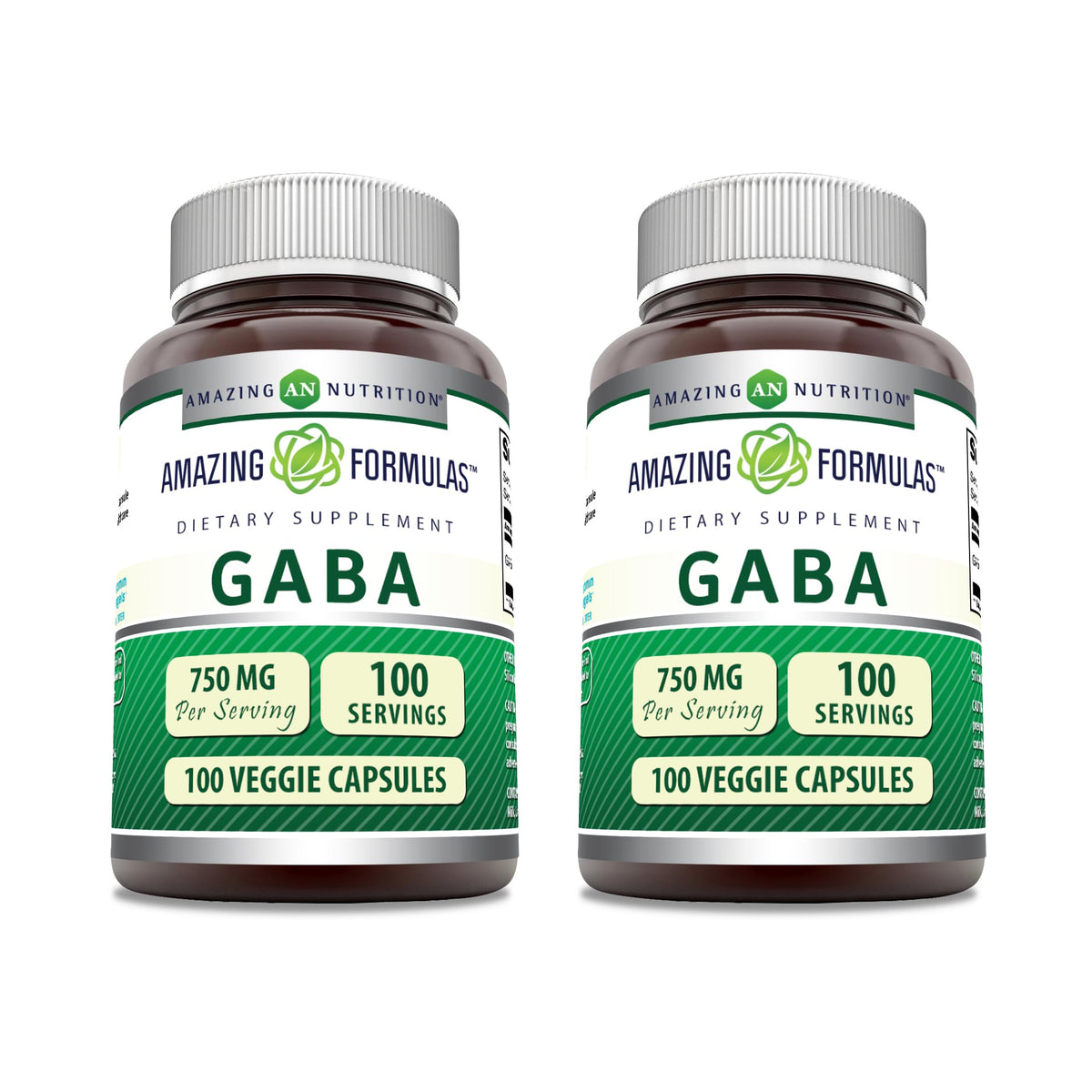 Amazing Nutrition GABA 750 mg complément alimentaire végétarien 100 capsules