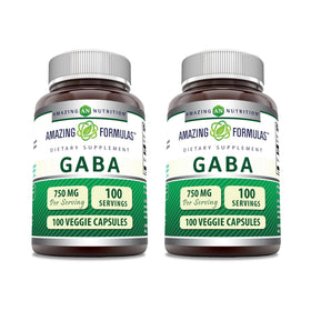 Amazing Nutrition GABA 750 mg complément alimentaire végétarien 100 capsules