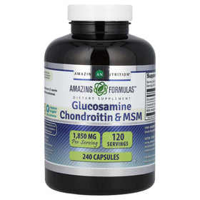 Amazing Nutrition Glucosamine Chondroïtine 1850 Mg 240 capsules emballage avant