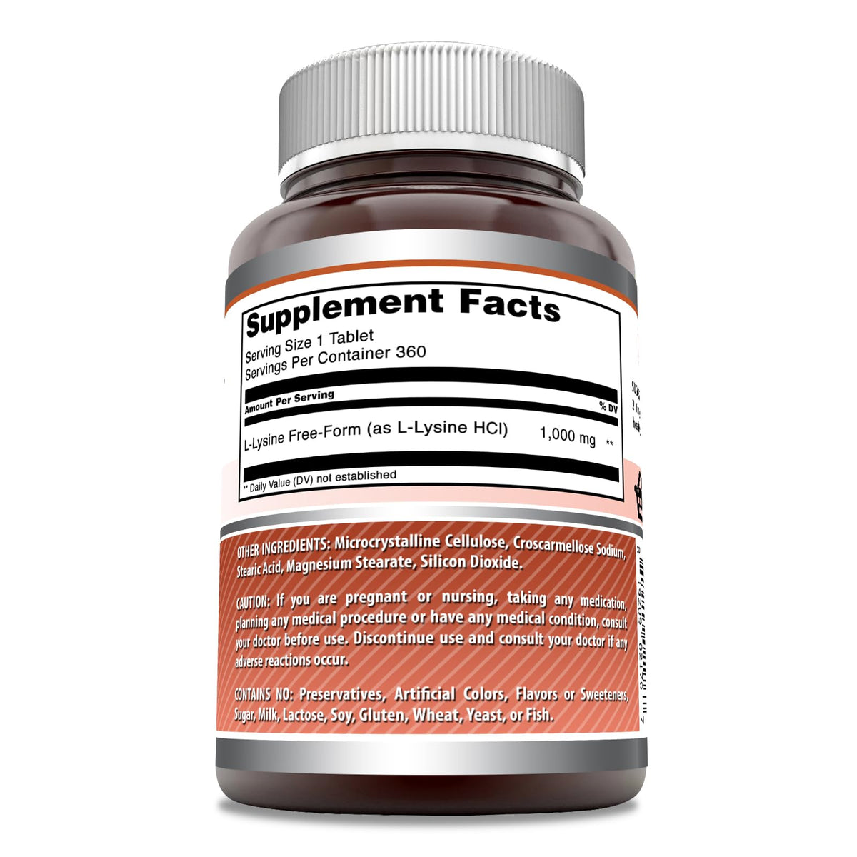 Amazing Nutrition L-Lysine 1000 Mg comprimés avec mesure du produit