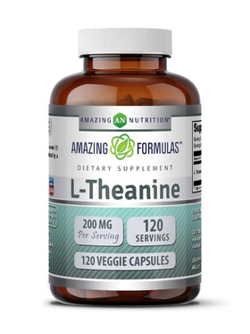 Amazing Nutrition L-Théanine 200 mg Capsules véganes vue de face