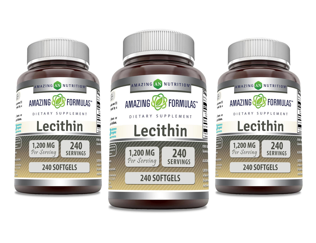 Amazing Nutrition Lecithine 1200 mg gélules - emballage avec 240 gélules
