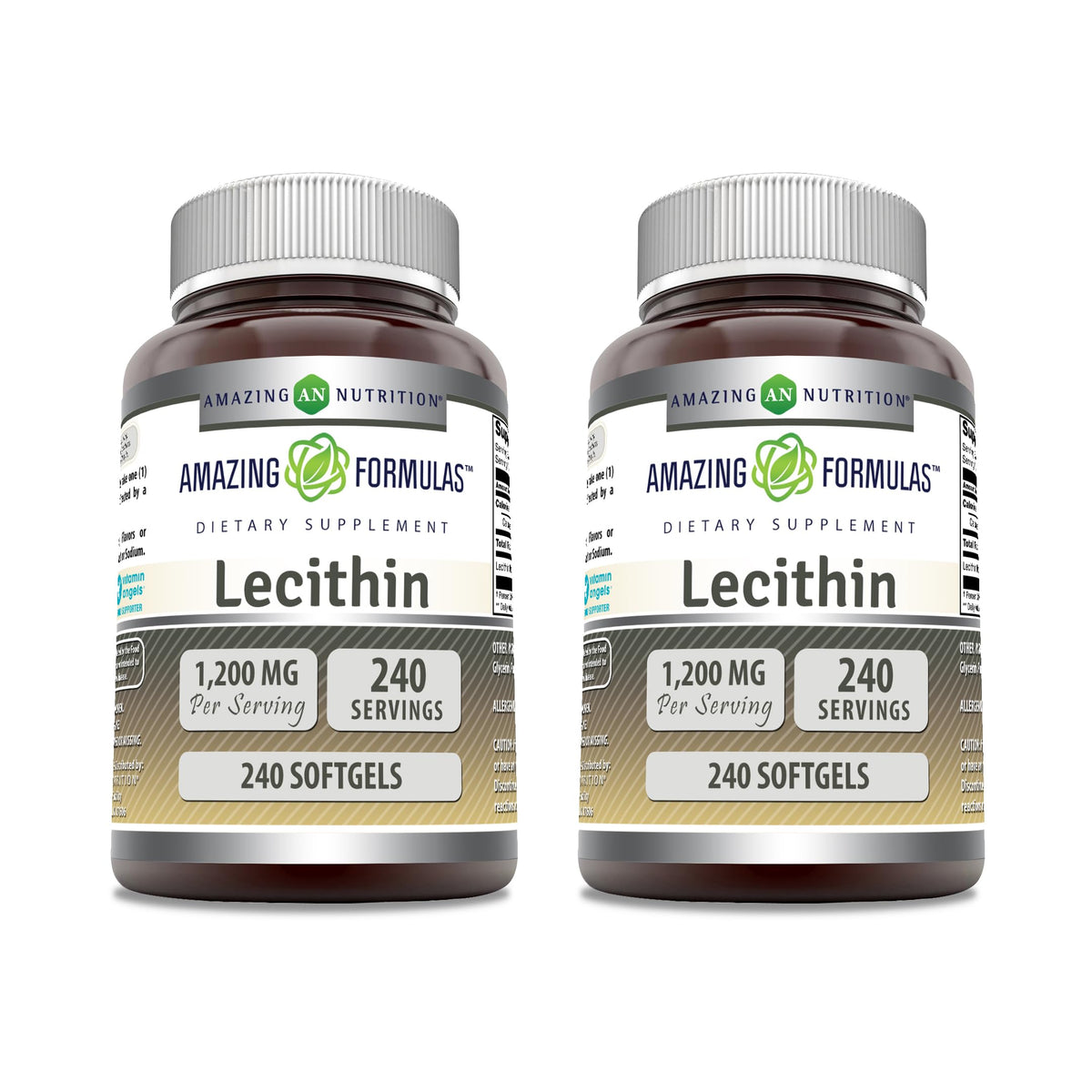 Amazing Nutrition Lecithine 1200 mg Softgels packaging front view