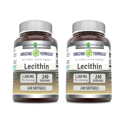 Amazing Nutrition Lecithine 1200 mg Softgels packaging front view