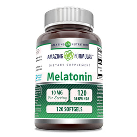 Amazing Nutrition Mélatonine 10 mg gélules 120 unités vue de face