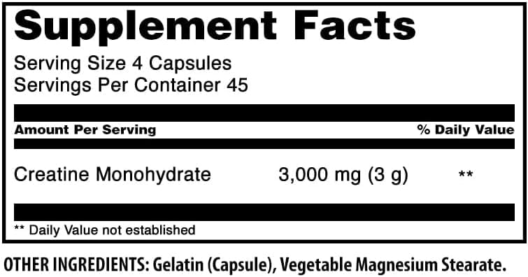 Amazing Nutrition Monohydrate Créatine 3000 mg product packaging