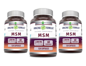 Amazing Nutrition MSM 2000 mg complément alimentaire - face avant