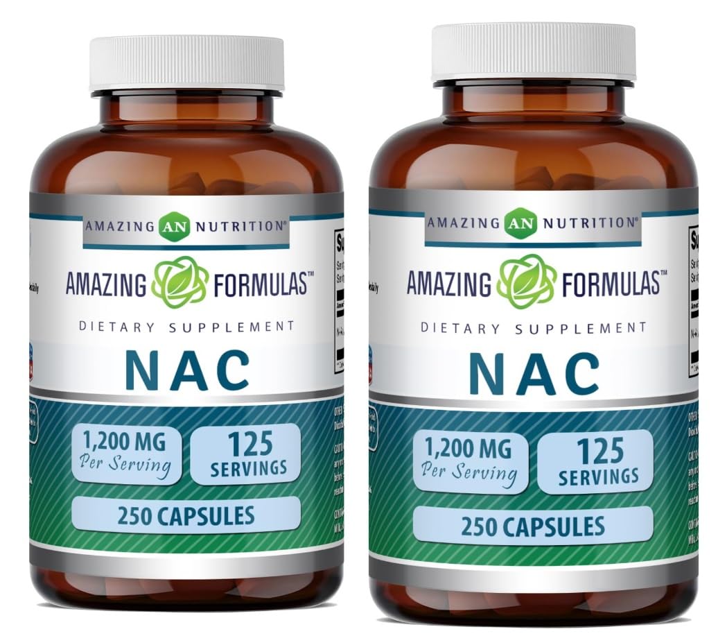 Amazing Nutrition NAC 600 Mg Complément Alimentaire 250 Capsules vue avant