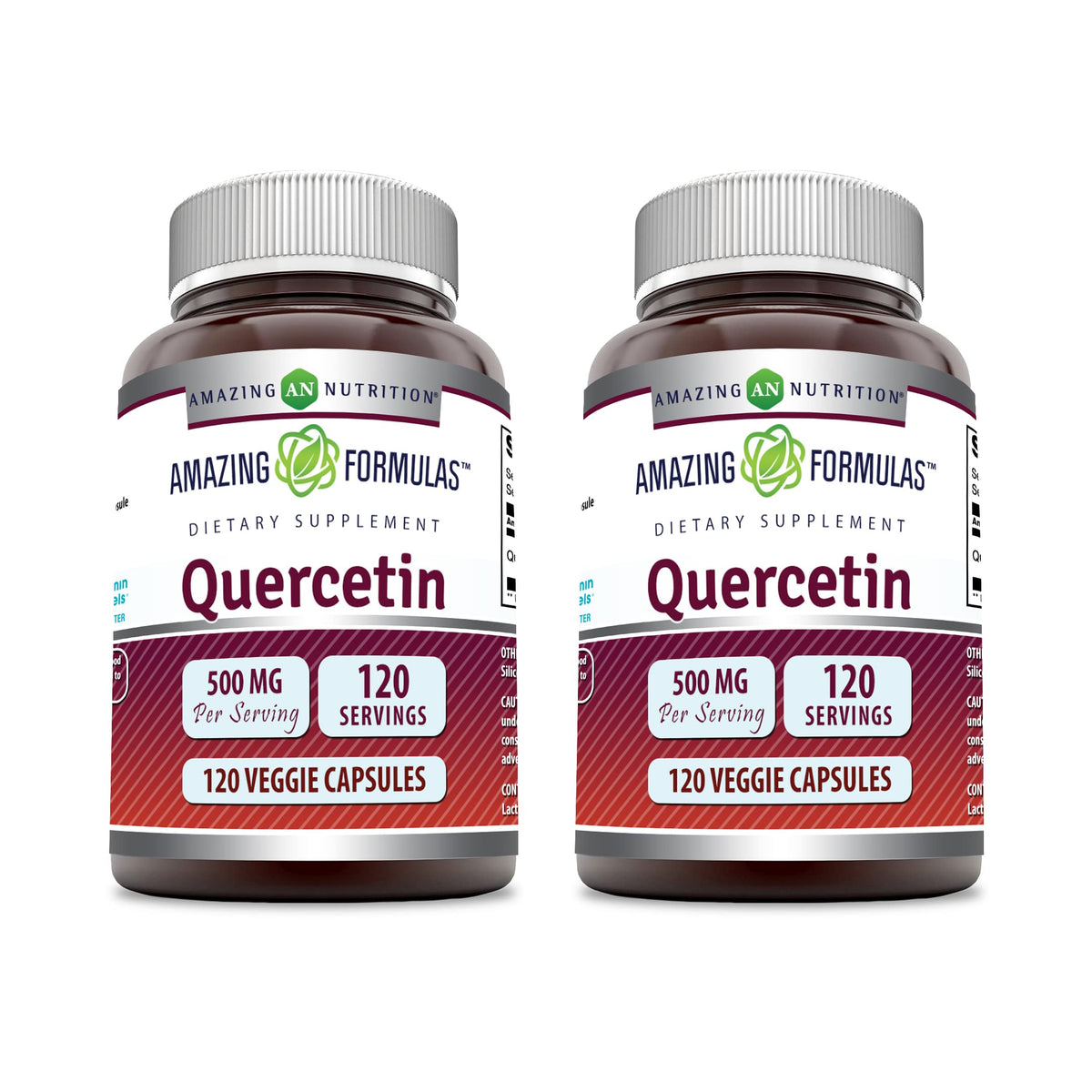 Amazing Nutrition Quercétine 500 mg Capsules Végétales vue de face
