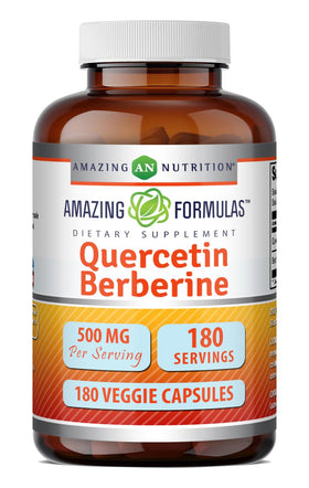 Amazing Nutrition Quercétine et Berbérine 250mg bouteille vue de face