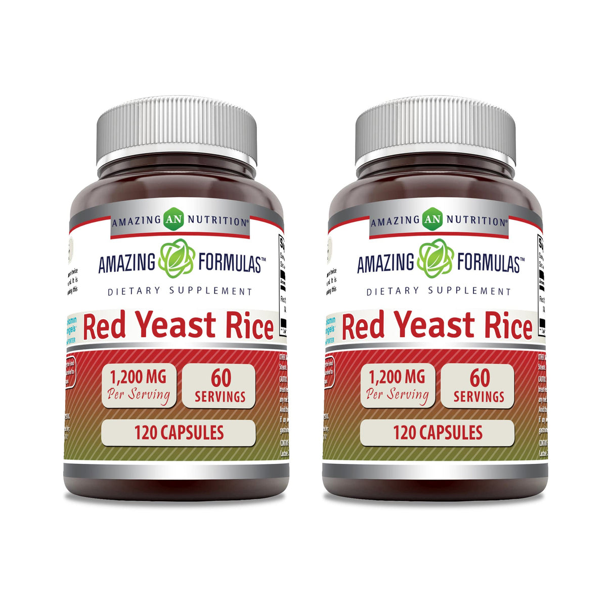 Amazing Nutrition Riz de Levure Rouge 1200mg gélules avant