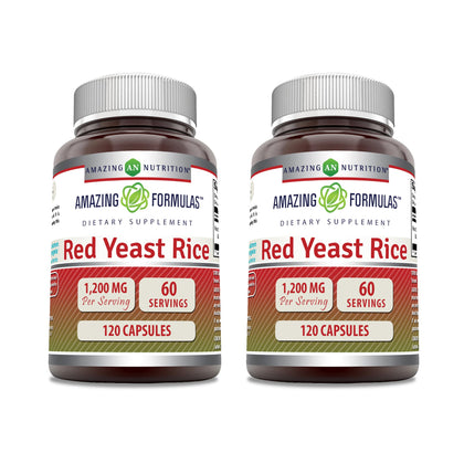 Amazing Nutrition Riz de Levure Rouge 1200mg gélules avant
