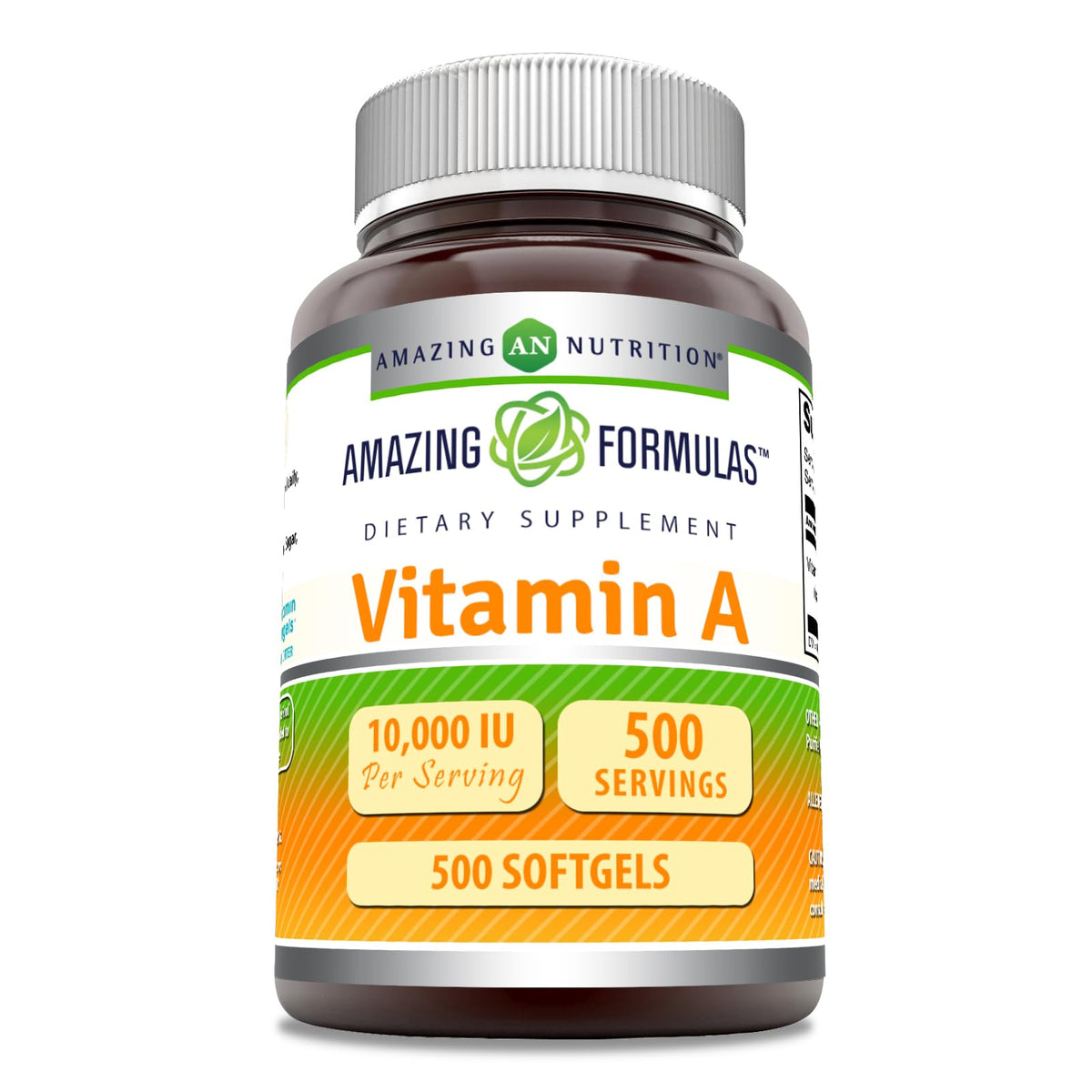 Amazing Nutrition Vitamine A 10000 UI gélules vue de face