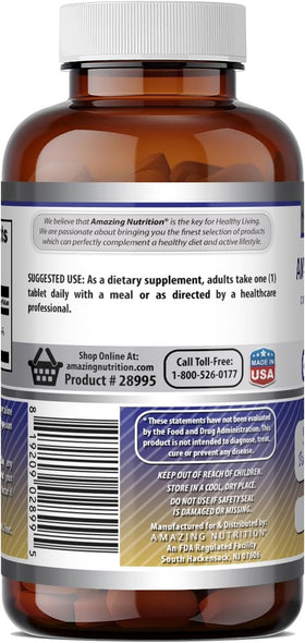 Amazing Nutrition Zinc Gluconate 50 mg comprimé sur une table
