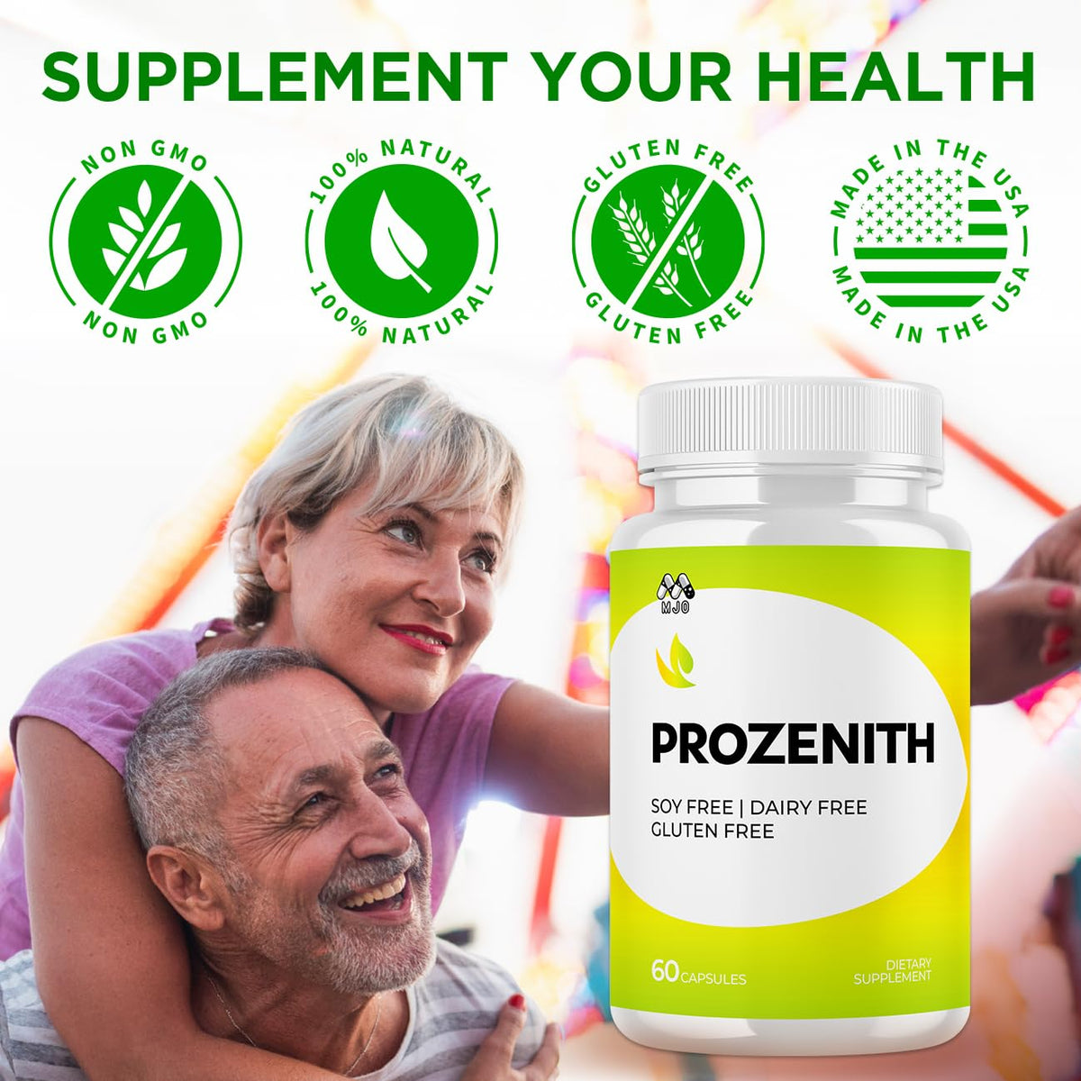 Ambiance de vie saine avec capsules Prozenith MJO sur la table