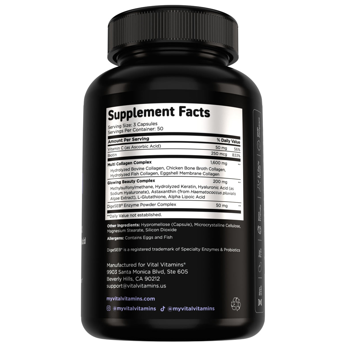 Ambiance lifestyle avec le Complexe Multi-Collagène Vital Vitamins sur une table