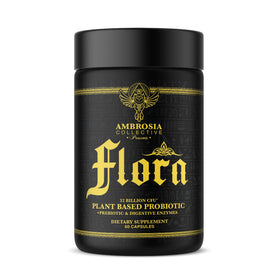 Ambrosia Flora Enzymes daily Végétaliens 60 Capsules vue de face